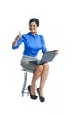 Businesswoman using laptop Royalty Free Stock Photo