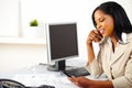 Businesswoman using a mobile phone Royalty Free Stock Photo