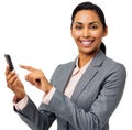 Businesswoman Using Smart Phone Royalty Free Stock Photo