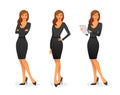 Businesswoman in various poses