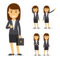 Businesswoman vector cartoon character