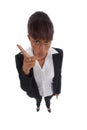 Businesswoman wagging her finger Royalty Free Stock Photo