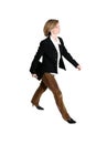 Businesswoman walking Royalty Free Stock Photo