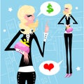 Businesswoman work Royalty Free Stock Photo