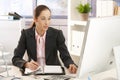 Businesswoman at work Royalty Free Stock Photo