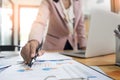 Businesswoman working in office