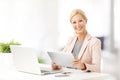 Businesswoman working at office Royalty Free Stock Photo