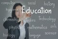 Businesswoman writing education concept Royalty Free Stock Photo