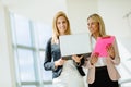 Businesswomen discussing plans in company Royalty Free Stock Photo