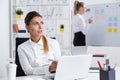 Businesswomen getting ready for important meeting Royalty Free Stock Photo