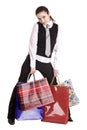 Businesswomen with group of bag shopping. Royalty Free Stock Photo