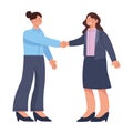 businesswomen handshake deal