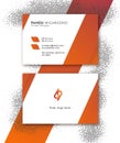 Businness card template and mockup for any purpose use Royalty Free Stock Photo