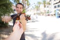 Busker Royalty Free Stock Photo