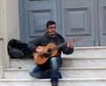 Busker In Heraklion, Crete Greece