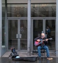 This is a busker. Royalty Free Stock Photo