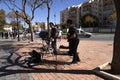 Buskers at the Market and Feria Ground in Fuengirola on the Costa del Sol Spain Royalty Free Stock Photo