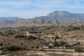 View of Penya Mitjorn mountain from Busot, Alicante, Spain Royalty Free Stock Photo