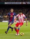 Busquets and Diego Costa Royalty Free Stock Photo