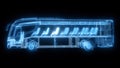 Buss Hud Hologram isolated on black background v2