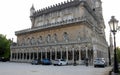 Bussaco Palace Hotel, decorated with sculptures and stone carved elements, Luso, Portugal Royalty Free Stock Photo