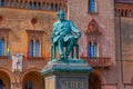 Busseto, Italy, September 25, 2021: Statue of Giuseppe Verdi in Royalty Free Stock Photo