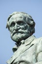 Busseto, Parma, Italy, Giuseppe Verdi Statue, July 30, 2016 Royalty Free Stock Photo