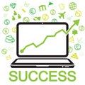 bussiness online success Royalty Free Stock Photo