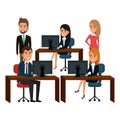 bussiness people working icon Royalty Free Stock Photo