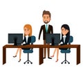 bussiness people working icon Royalty Free Stock Photo