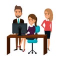bussiness people working icon Royalty Free Stock Photo