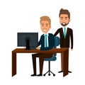 bussiness people working icon Royalty Free Stock Photo