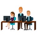 bussiness people working icon Royalty Free Stock Photo