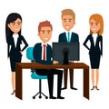 bussiness people working icon Royalty Free Stock Photo