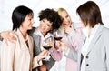 Bussinesswomen team celebrating Royalty Free Stock Photo