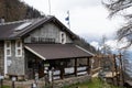 Toesca Refuge nestled in the Italian Alps Royalty Free Stock Photo