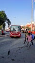 Busstop infront of Puratchi Thalaivar Dr MGR Central railway station of Chennai City