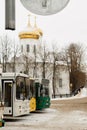 Busstop in village Royalty Free Stock Photo