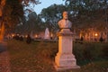 Bust of August Senoa, a Croatian novelist Royalty Free Stock Photo