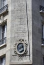 Bust of Benjaman Franklin House, Paris France, Corner Raynouard and rue Singer in the Passy neighborhood lived here 1777-1785, PA