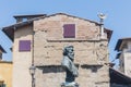 Bust of Benvenuto Cellini in Florence, Italy Royalty Free Stock Photo