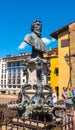 Bust of Benvenuto Cellini on the Ponte Vecchio bridge in Florence, Tuscany, Italy