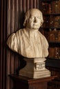 Bust of Bishop Thomas Erlington in Long Room of Trinity College Old Library Royalty Free Stock Photo