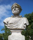 Bust of Camoes in the Garden of Saint Peter of Alcantara. Lisbon Royalty Free Stock Photo