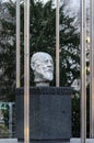 Bust of Dr. Karl Renner in Rathausplatz in Vienna