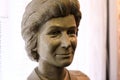 Bust of cosmonaut Valentina Tereshkova