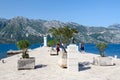 Bust of Frano Alfirevich, Island of Our Lady on Reef Royalty Free Stock Photo