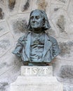 Bust of Franz Liszt in Bratislava, Slovakia