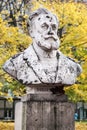 Bust of General Jozef Hauke-Bosak in the Jordan Park in Krakow Royalty Free Stock Photo