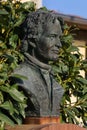 Bust of Gilles Villeneuve, F1 driver, Ferrari Royalty Free Stock Photo